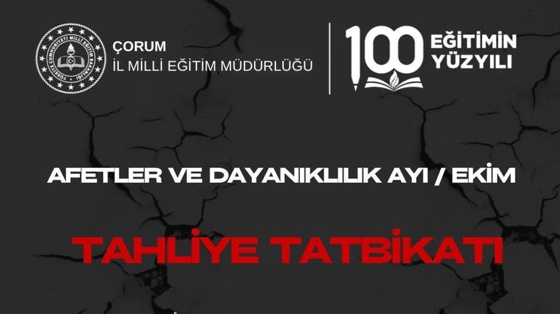 TAHLİYE TATBİKATIMIZI GERÇEKLEŞTİRDİK